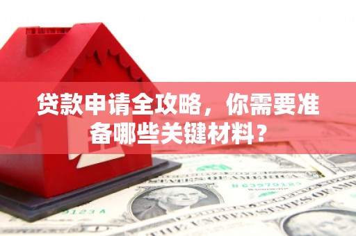 德保贷款申请全攻略，你需要准备哪些关键材料？