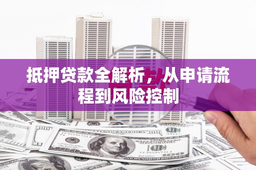 德保抵押贷款全解析，从申请流程到风险控制