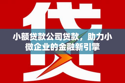德保小额贷款公司贷款，助力小微企业的金融新引擎