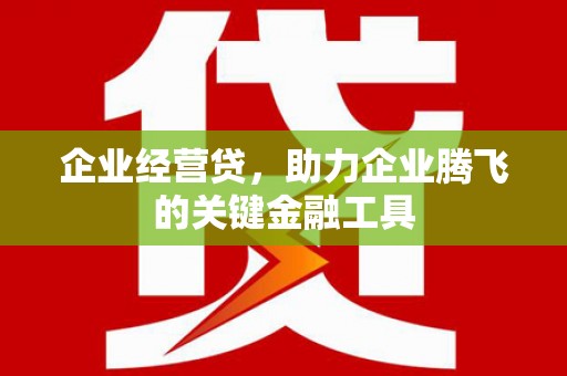 德保企业经营贷，助力企业腾飞的关键金融工具