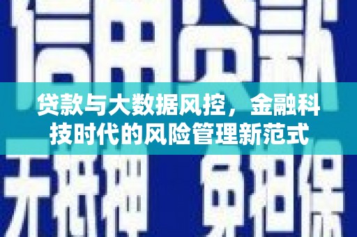 德保贷款与大数据风控，金融科技时代的风险管理新范式