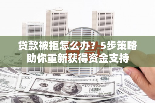 德保贷款被拒怎么办？5步策略助你重新获得资金支持