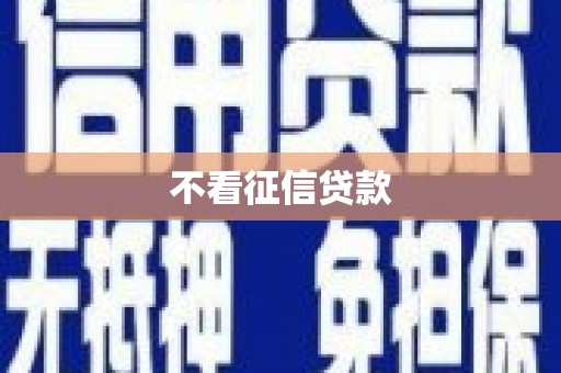 德保不看征信贷款