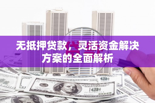 德保无抵押贷款，灵活资金解决方案的全面解析