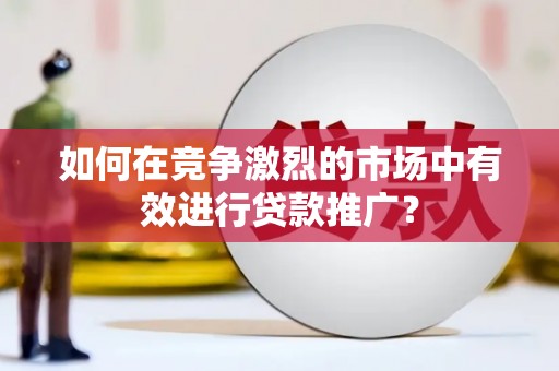 德保如何在竞争激烈的市场中有效进行贷款推广？