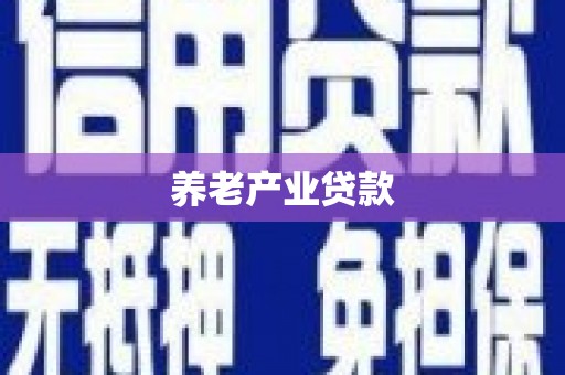 德保养老产业贷款