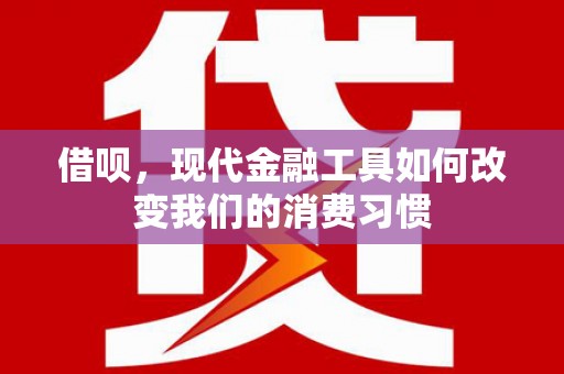 德保借呗，现代金融工具如何改变我们的消费习惯