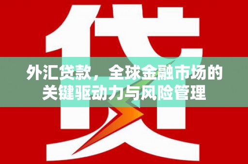 德保外汇贷款，全球金融市场的关键驱动力与风险管理