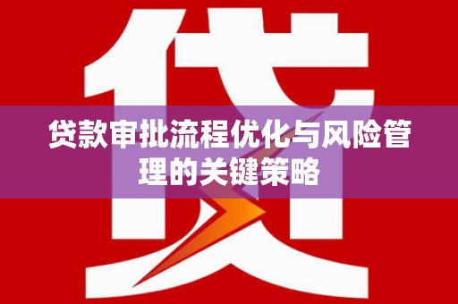 德保贷款审批流程优化与风险管理的关键策略