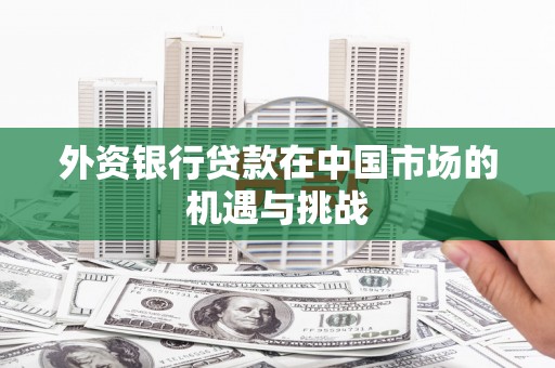 德保外资银行贷款在中国市场的机遇与挑战