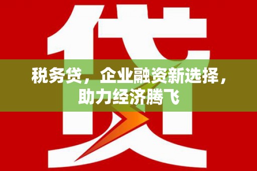 德保税务贷，企业融资新选择，助力经济腾飞