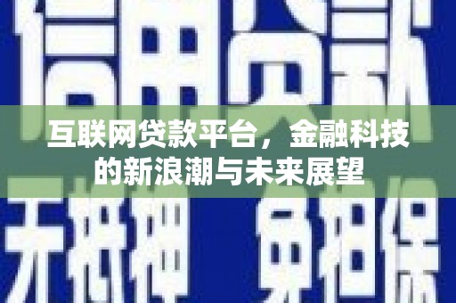 德保互联网贷款平台，金融科技的新浪潮与未来展望