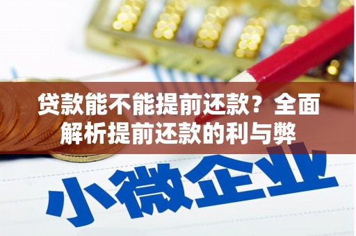德保贷款能不能提前还款？全面解析提前还款的利与弊