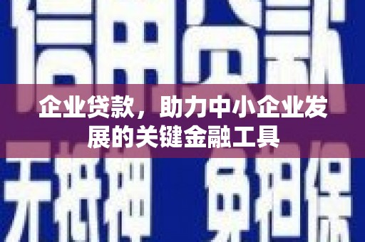 德保企业贷款，助力中小企业发展的关键金融工具