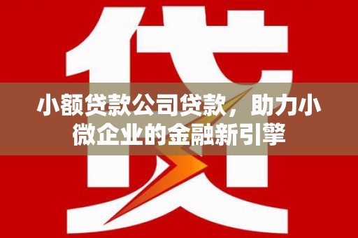 德保小额贷款公司贷款，助力小微企业的金融新引擎