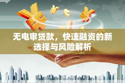 德保无电审贷款，快速融资的新选择与风险解析
