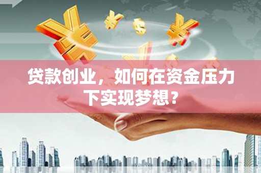 德保贷款创业，如何在资金压力下实现梦想？