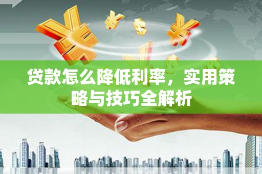德保贷款怎么降低利率，实用策略与技巧全解析