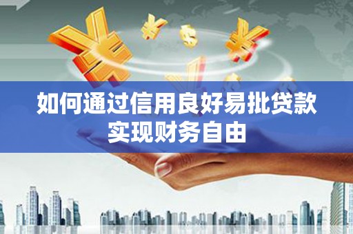 德保如何通过信用良好易批贷款实现财务自由