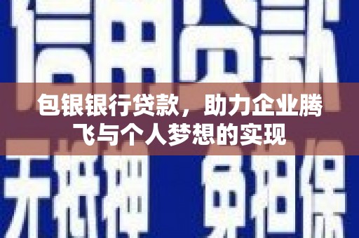 德保包银银行贷款，助力企业腾飞与个人梦想的实现