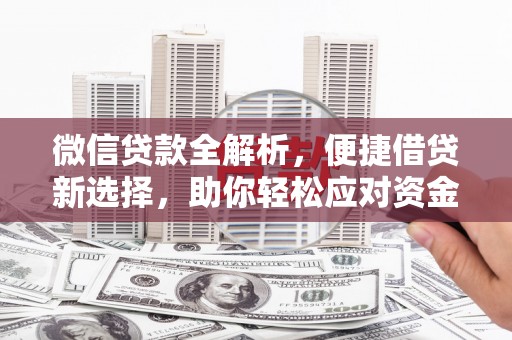 德保微信贷款全解析，便捷借贷新选择，助你轻松应对资金需求